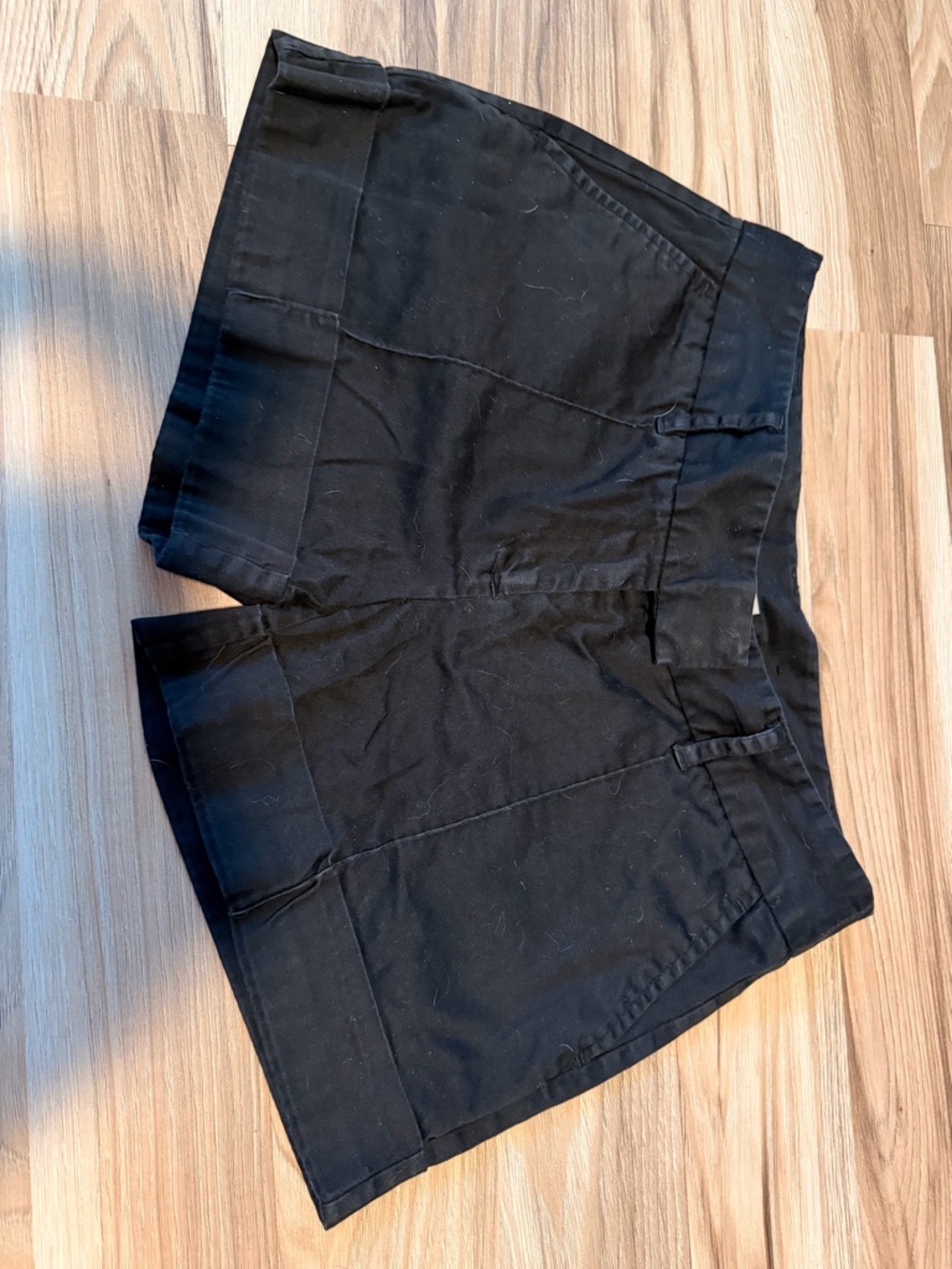 Studio Y Black High-Rise Casual Shorts